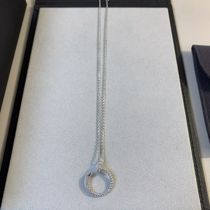 [ECHO ]JUSTE NECKLACE SILVER DIAMONDS