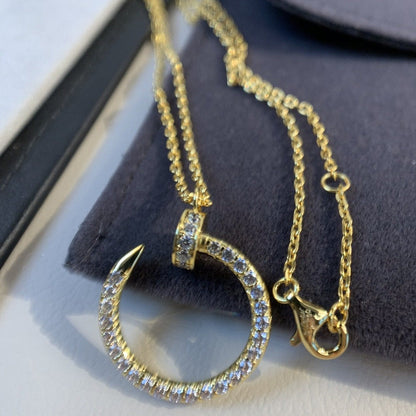 [ECHO ]JUSTE NECKLACE GOLD DIAMONDS