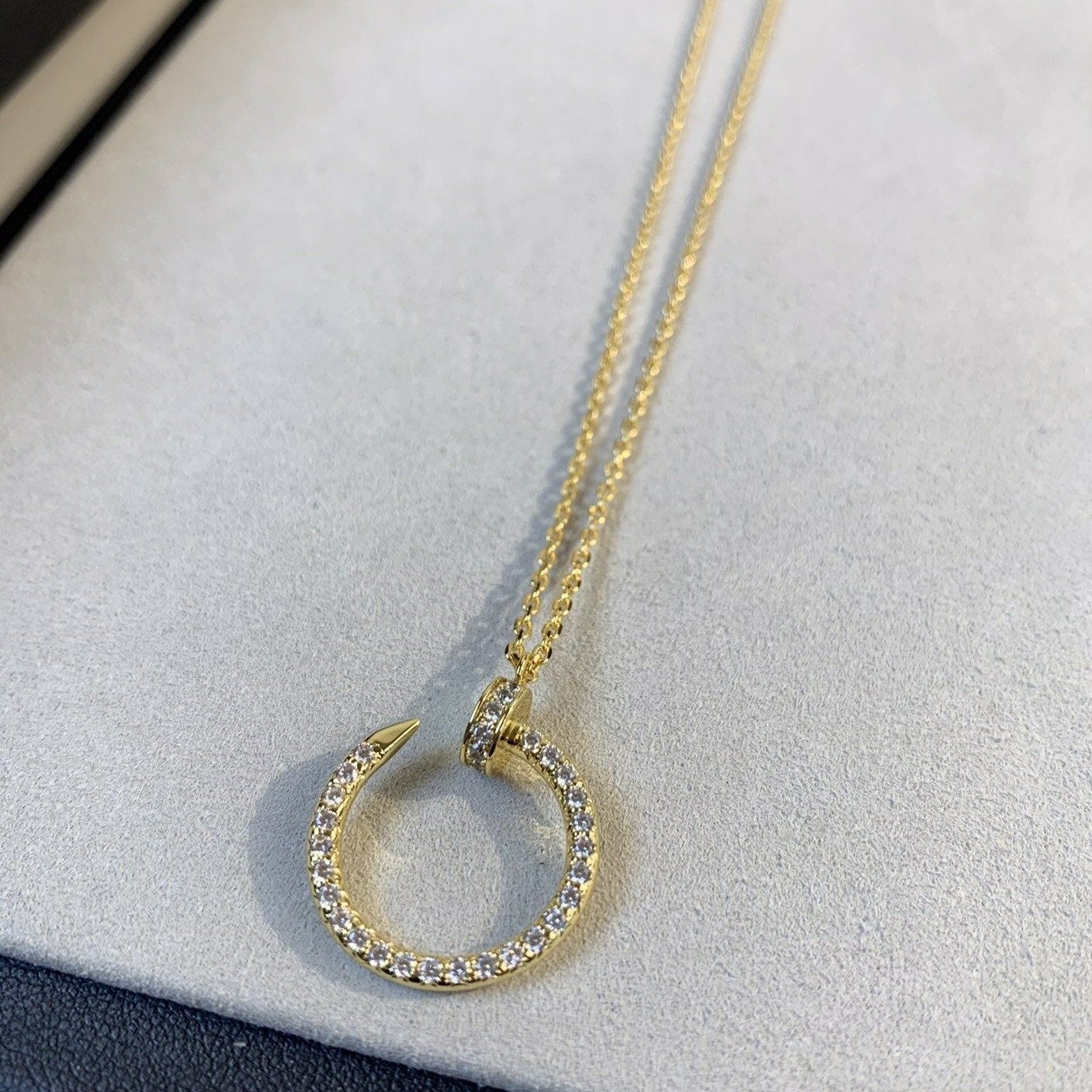 [ECHO ]JUSTE NECKLACE GOLD DIAMONDS