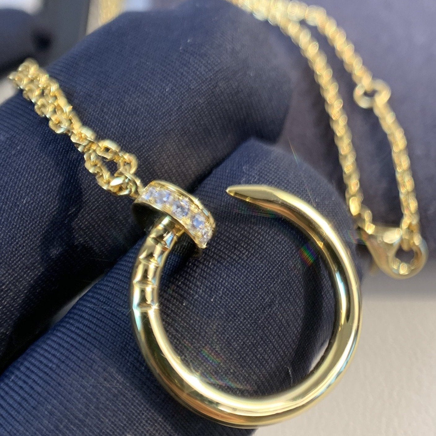 [ECHO ]JUSTE NECKLACE GOLD DIAMONDS