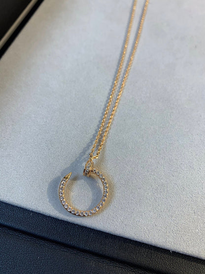 [ECHO ]JUSTE NECKLACE PINK GOLD DIAMONDS