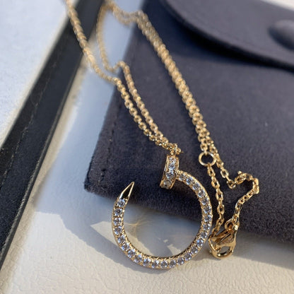 [ECHO ]JUSTE NECKLACE PINK GOLD DIAMONDS