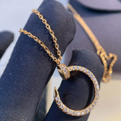 [ECHO ]JUSTE NECKLACE PINK GOLD DIAMONDS
