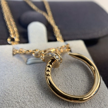 [ECHO ]JUSTE NECKLACE PINK GOLD DIAMONDS