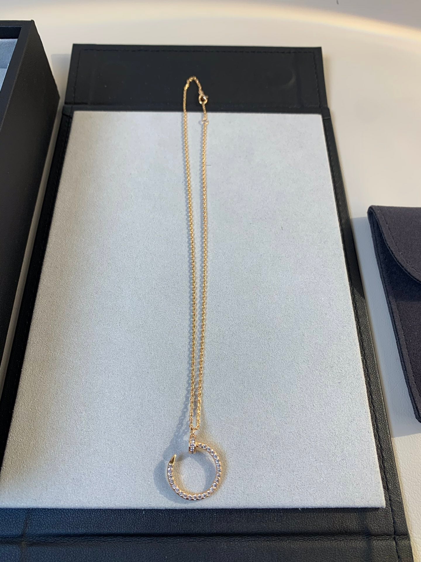 [ECHO ]JUSTE NECKLACE PINK GOLD DIAMONDS