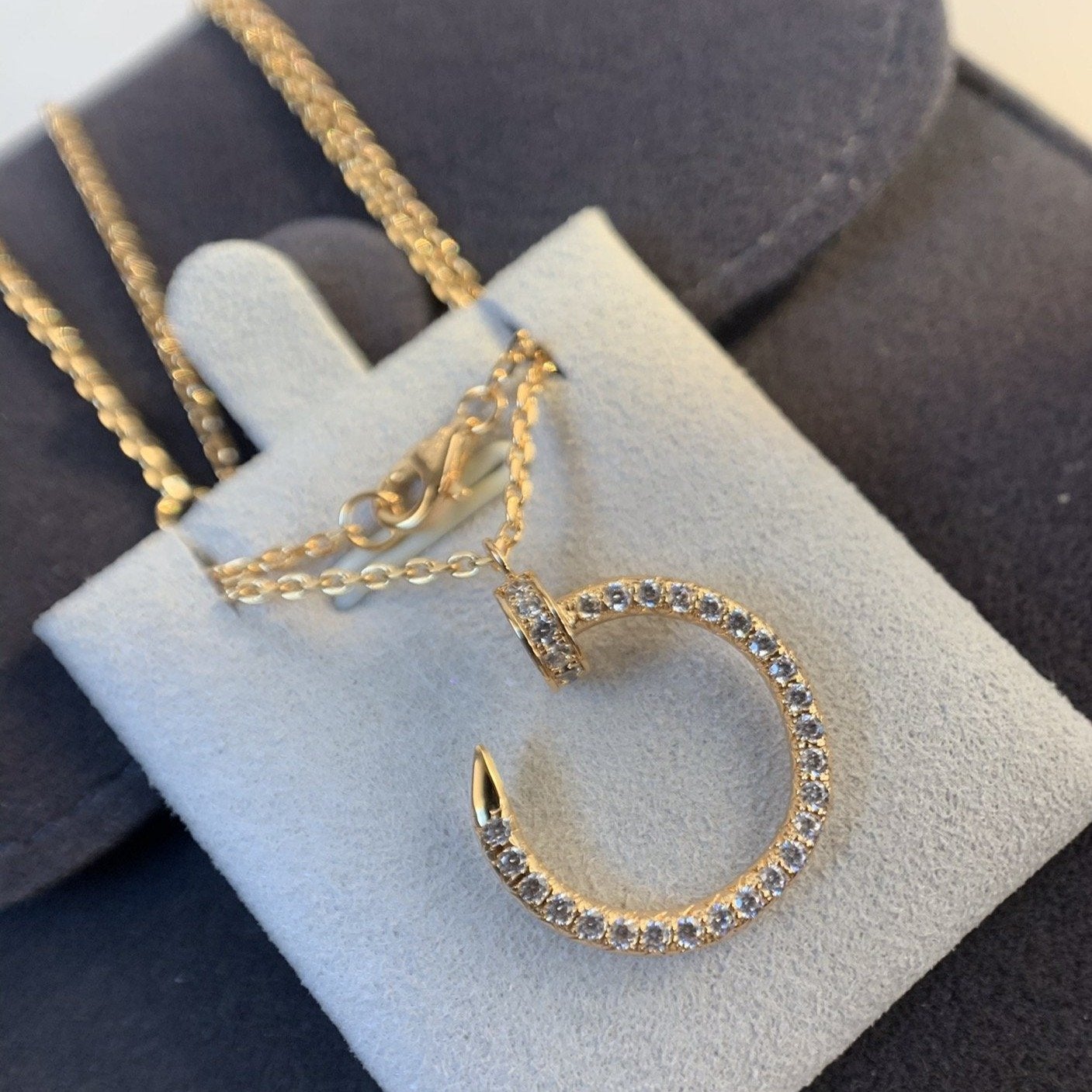 [ECHO ]JUSTE NECKLACE PINK GOLD DIAMONDS