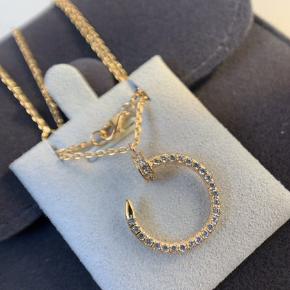 [ECHO ]JUSTE NECKLACE PINK GOLD DIAMONDS