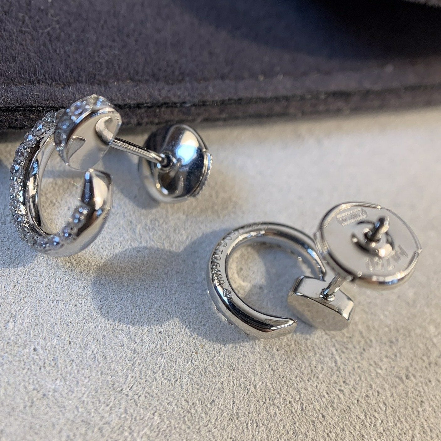 [ECHO ]JUSTE EARRINGS SILVER DIAMONDS