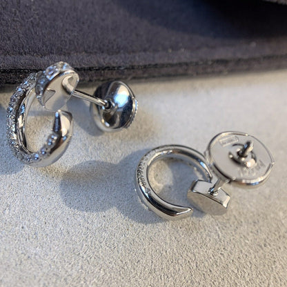 [ECHO ]JUSTE EARRINGS SILVER DIAMONDS