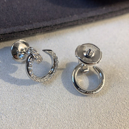 [ECHO ]JUSTE EARRINGS SILVER DIAMONDS