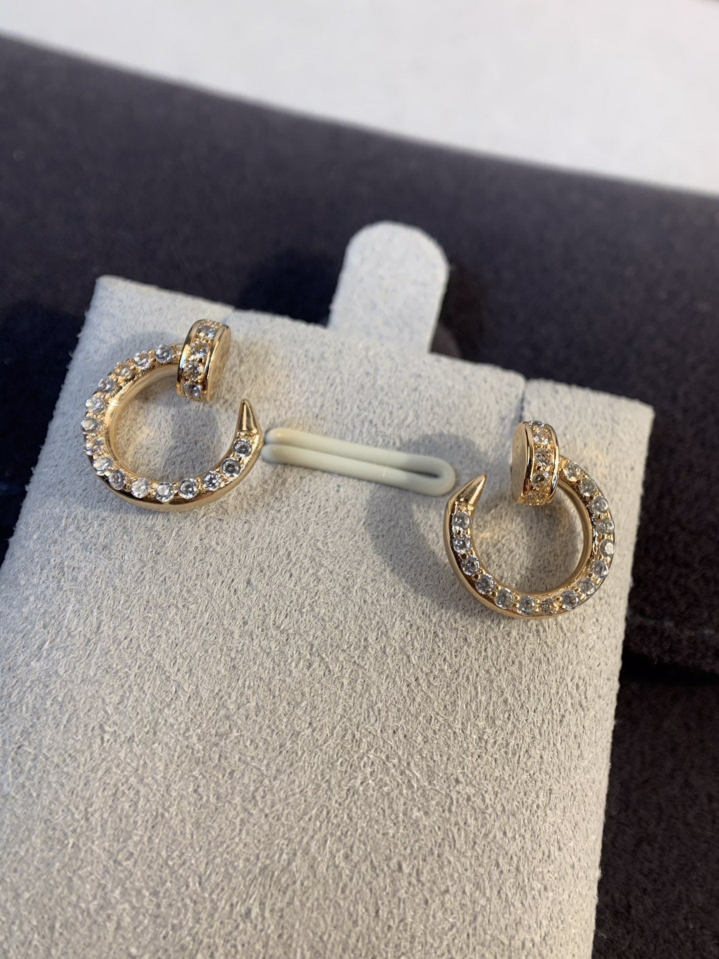 [ECHO ]JUSTE EARRINGS GOLD DIAMONDS