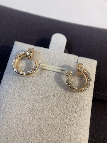 [ECHO ]JUSTE EARRINGS GOLD DIAMONDS