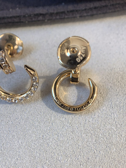 [ECHO ]JUSTE EARRINGS GOLD DIAMONDS