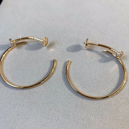 [ECHO ]JUSTE EARRINGS GOLD DIAMONDS 1.8MM