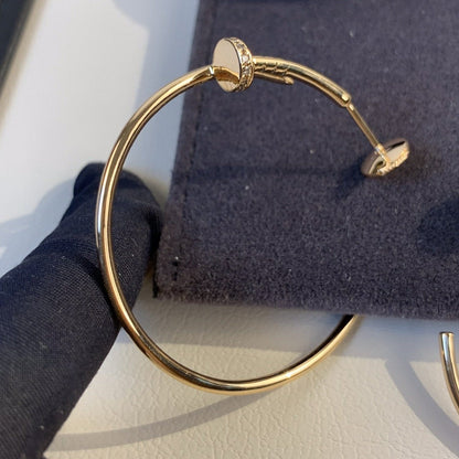 [ECHO ]JUSTE EARRINGS GOLD DIAMONDS 1.8MM