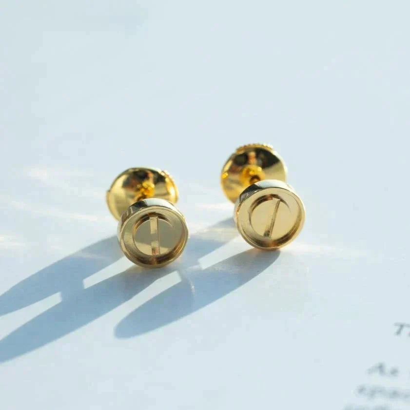 [ECHO ]LOVE EARRINGS GOLD 10MM