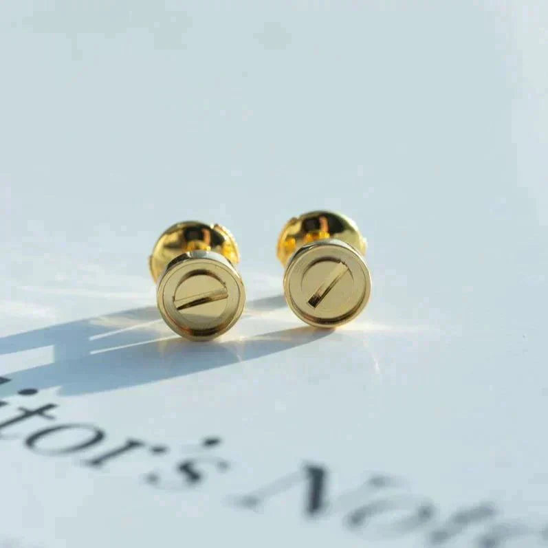 [ECHO ]LOVE EARRINGS GOLD 10MM
