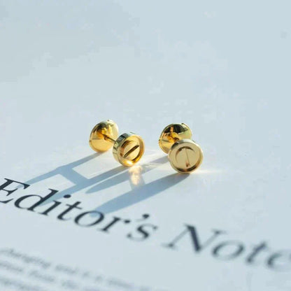 [ECHO ]LOVE EARRINGS GOLD 10MM