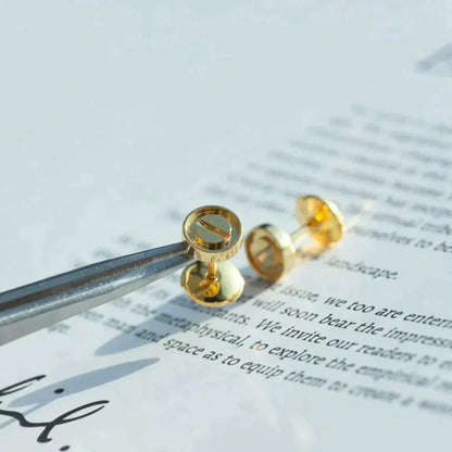 [ECHO ]LOVE EARRINGS GOLD 10MM