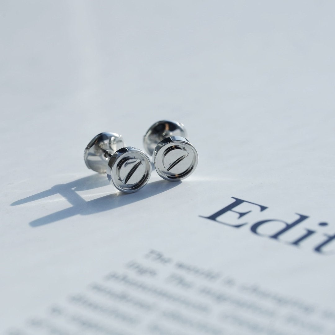 [ECHO ]LOVE EARRINGS SILVER 10MM