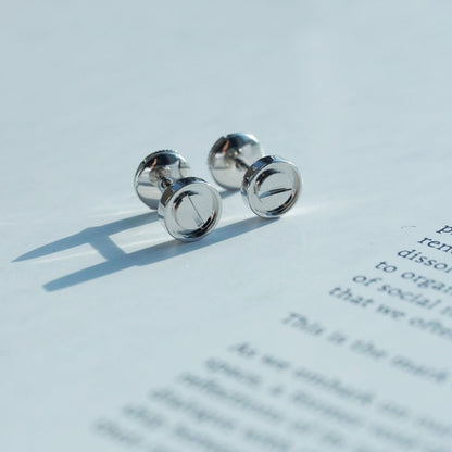 [ECHO ]LOVE EARRINGS SILVER 10MM