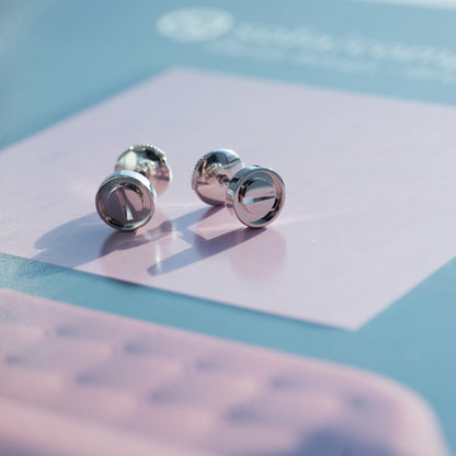[ECHO ]LOVE EARRINGS SILVER 10MM
