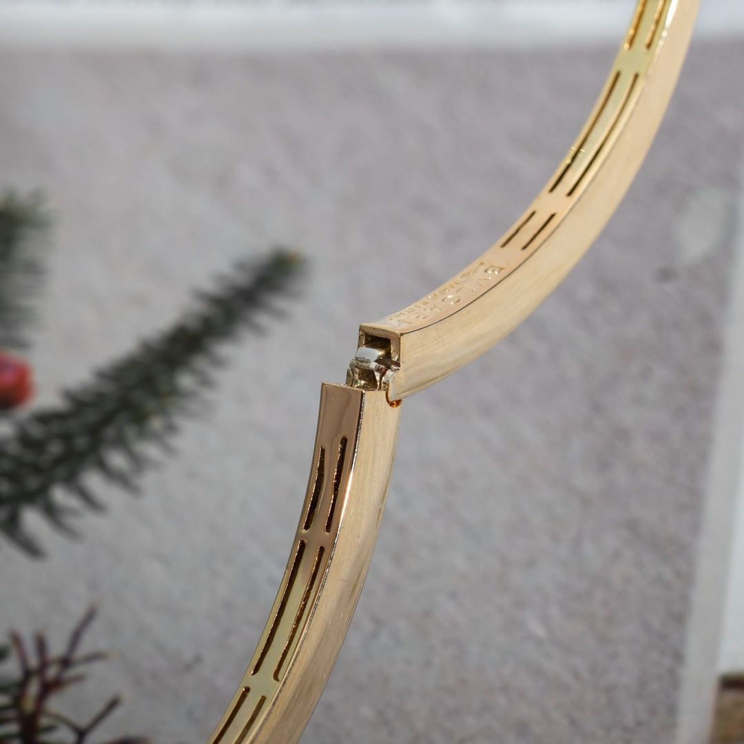 [ECHO ]SERPENTI BRACELET PINK GOLD DIAMOND DOUBLE SNAKE