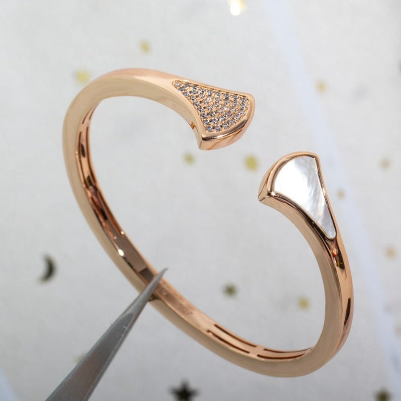 [ECHO ]DREAM BRACELET OPEN PINK GOLD MOP DIAMOND