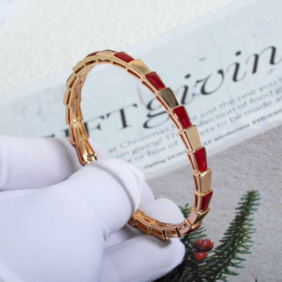 [ECHO ]SERPENTI BRACELET PINK GOLD RUBELLITE