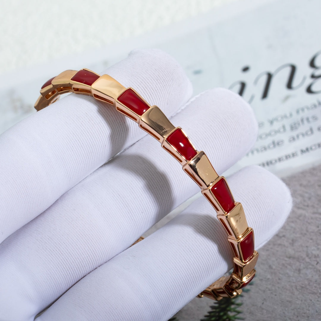[ECHO ]SERPENTI BRACELET PINK GOLD RUBELLITE