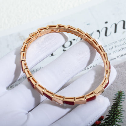 [ECHO ]SERPENTI BRACELET PINK GOLD RUBELLITE