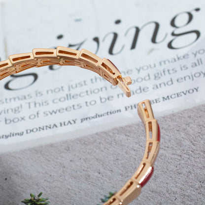 [ECHO ]SERPENTI BRACELET PINK GOLD RUBELLITE