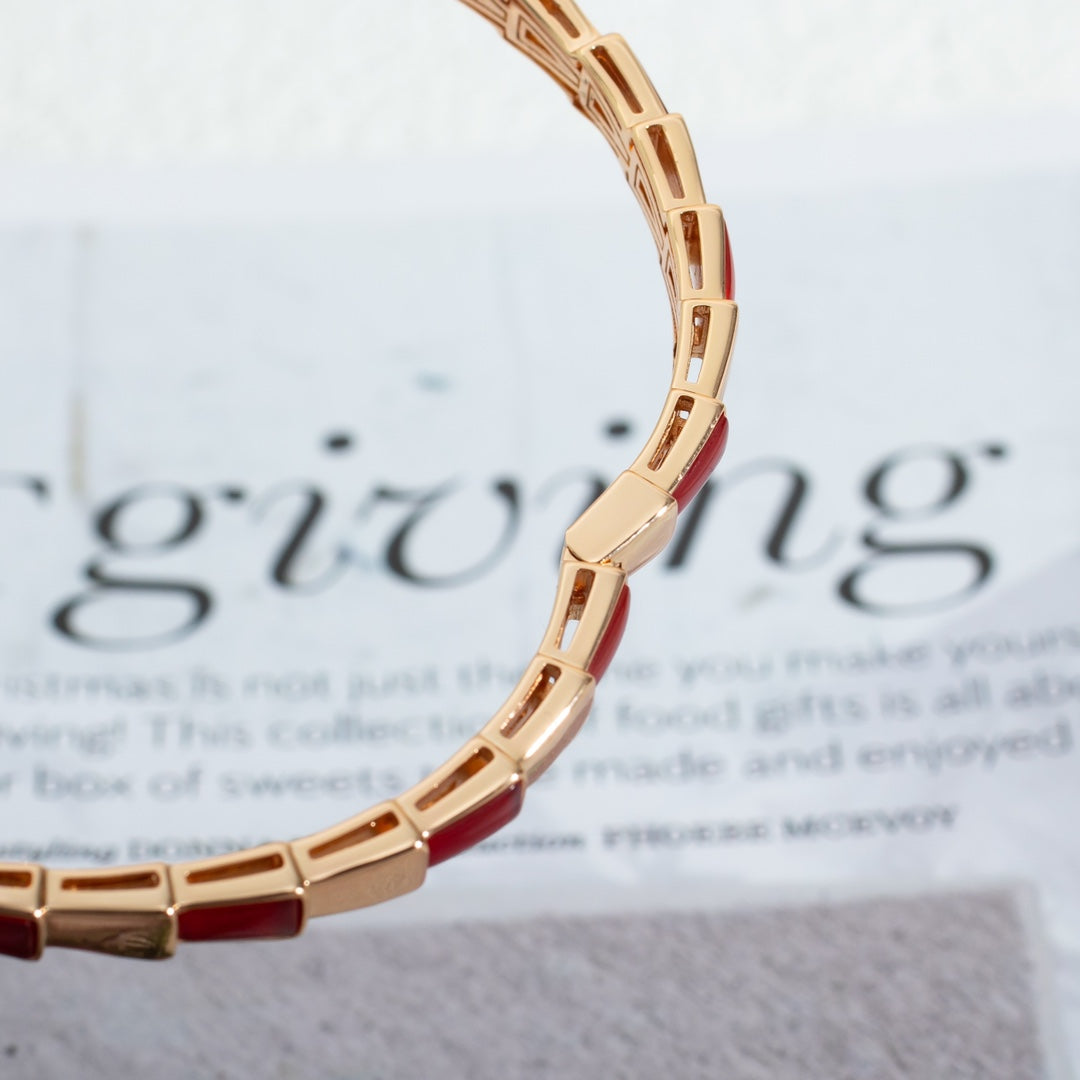 [ECHO ]SERPENTI BRACELET PINK GOLD RUBELLITE