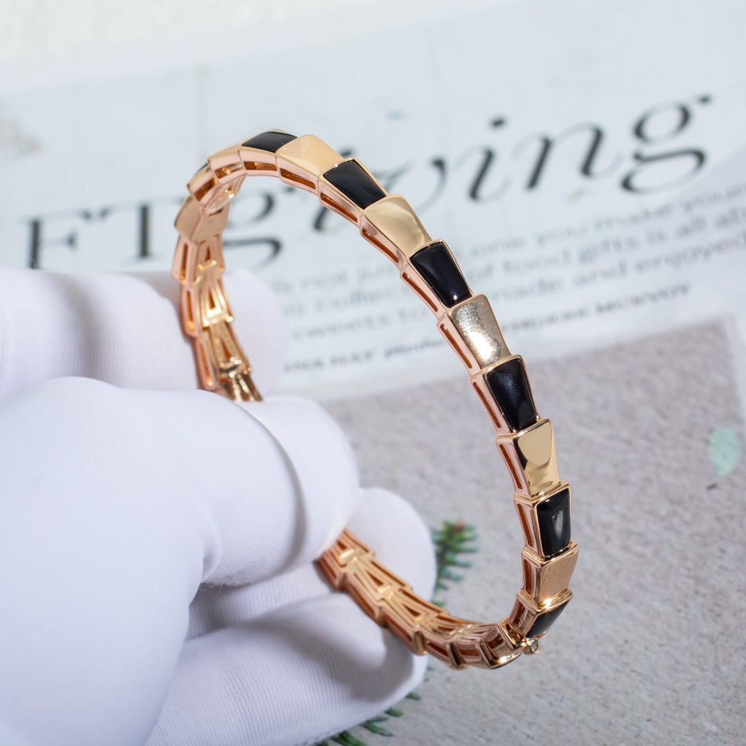 [ECHO ]SERPENTI BRACELET PINK GOLD ONYX
