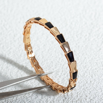 [ECHO ]SERPENTI BRACELET PINK GOLD ONYX