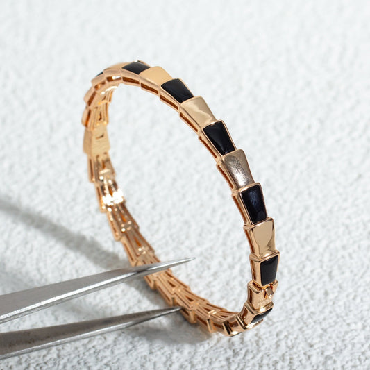 [ECHO ]SERPENTI BRACELET PINK GOLD ONYX