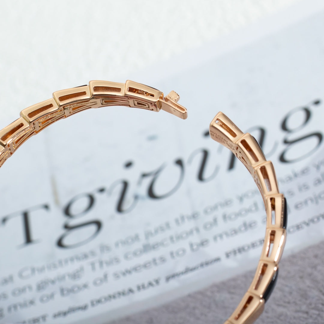 [ECHO ]SERPENTI BRACELET PINK GOLD ONYX
