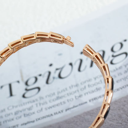 [ECHO ]SERPENTI BRACELET PINK GOLD ONYX