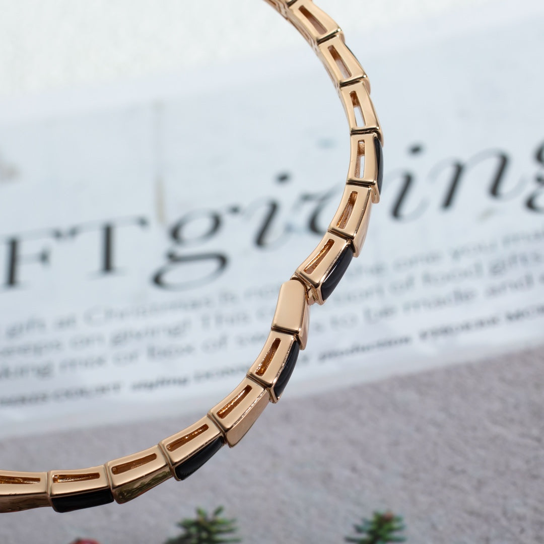 [ECHO ]SERPENTI BRACELET PINK GOLD ONYX