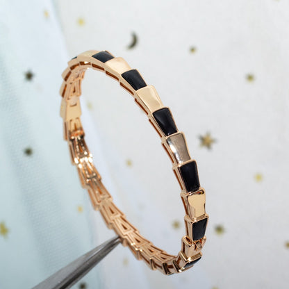 [ECHO ]SERPENTI BRACELET PINK GOLD ONYX