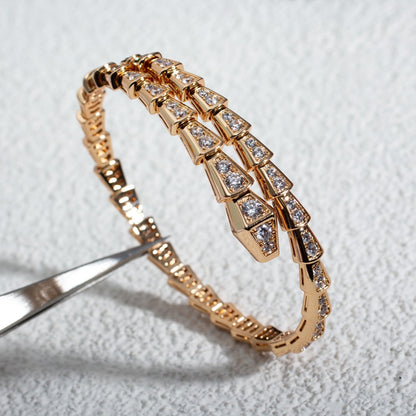 [ECHO ]SERPENTI BRACELET 6.8MM PINK GOLD DIAMOND