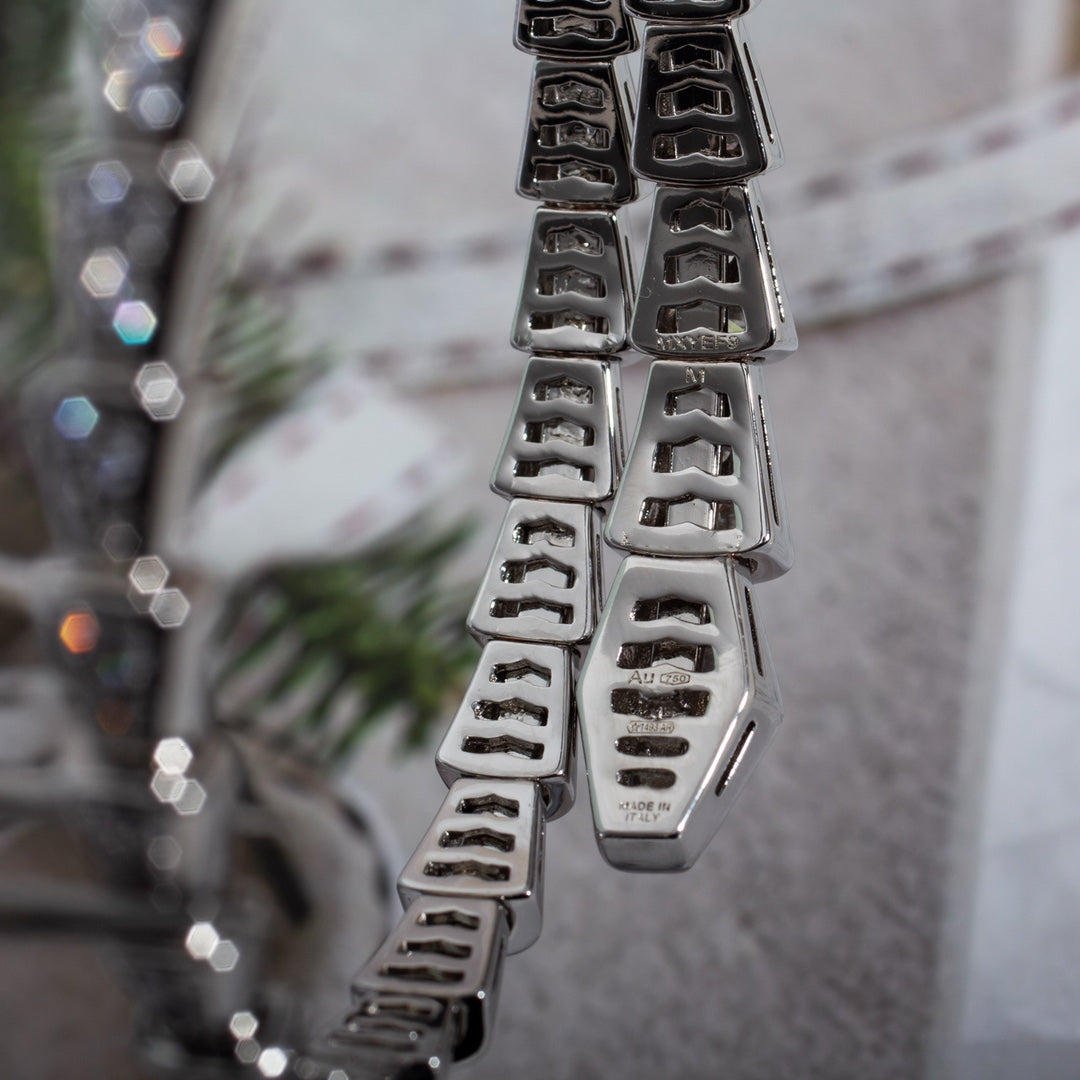 [ECHO ]SERPENTI BRACELET 6MM SILVER DIAMOND
