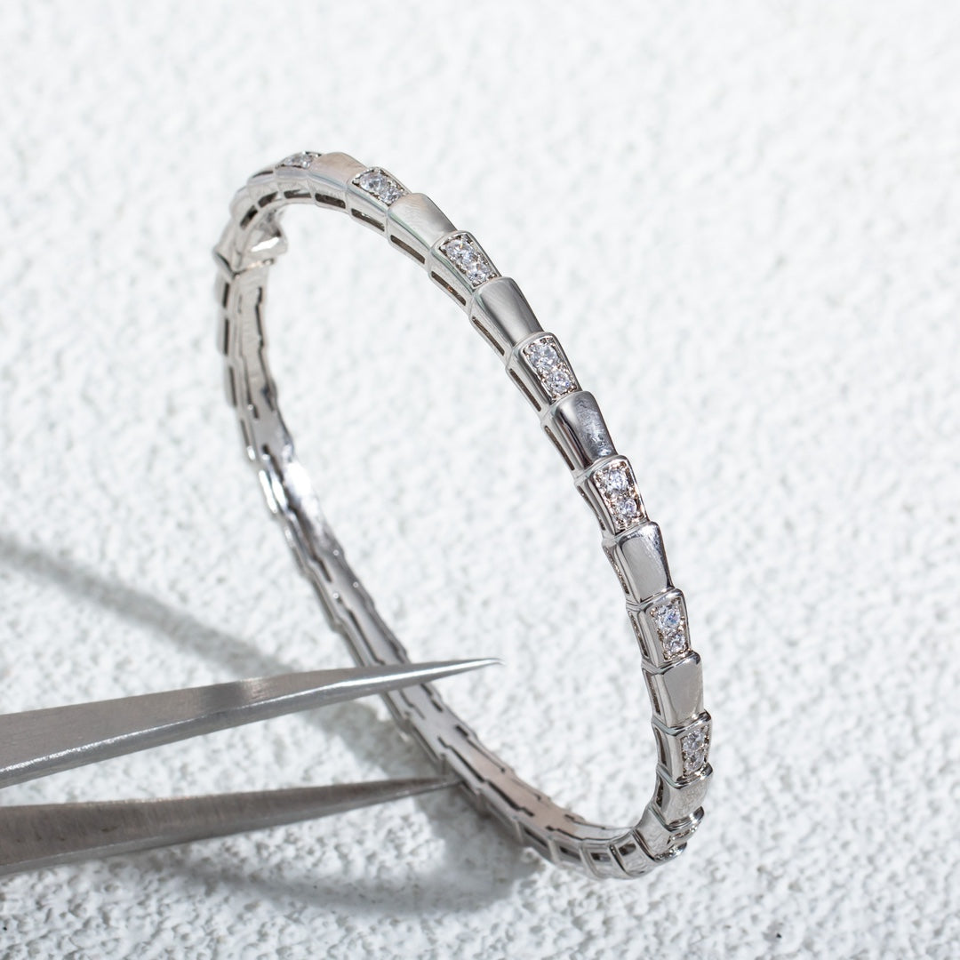 [ECHO ]SERPENTI BRACELET SILVER DIAMOND