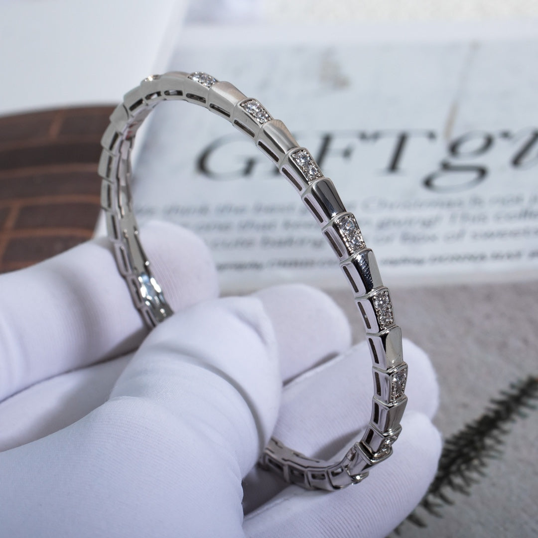 [ECHO ]SERPENTI BRACELET SILVER DIAMOND