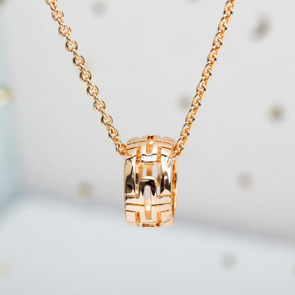 [ECHO ]PARENTESI NECKLACE PINK GOLD