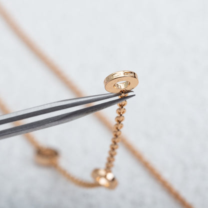 [ECHO ]PARENTESI NECKLACE PINK GOLD
