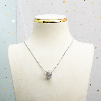 [ECHO ]PARENTESI NECKLACE SILVER DIAMOND