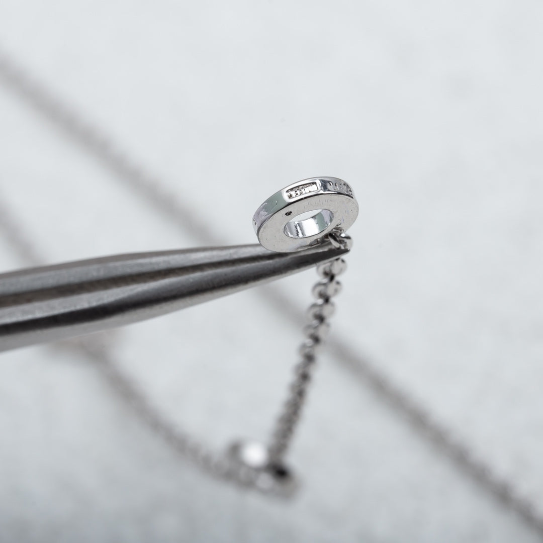 [ECHO ]PARENTESI NECKLACE SILVER DIAMOND
