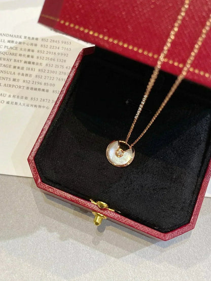 [ECHO ]AMULETTE ROSE GOLD MOP NECKLACE