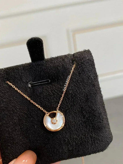 [ECHO ]AMULETTE ROSE GOLD MOP NECKLACE